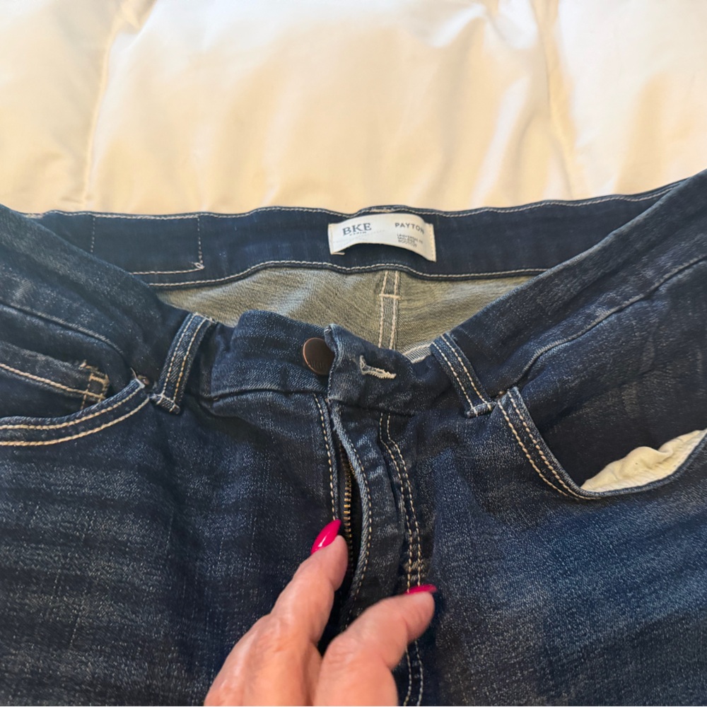 BKE Women's Dark Blue Bootcut Jeans